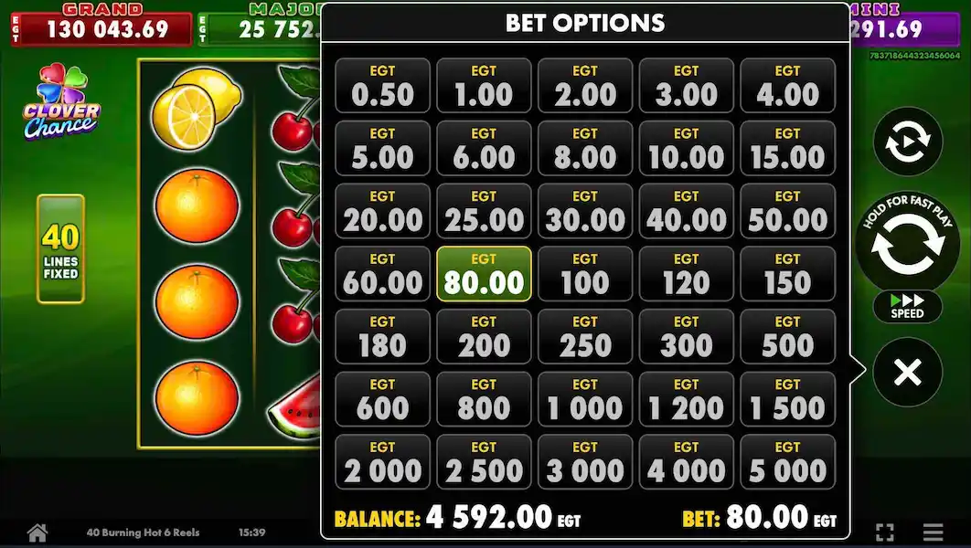 40 Burning Hot 6 Reels Joc Liber 3