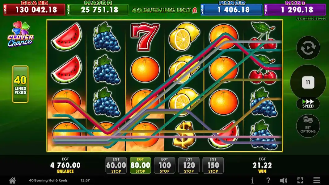 40 Burning Hot 6 Reels Joc Liber 2