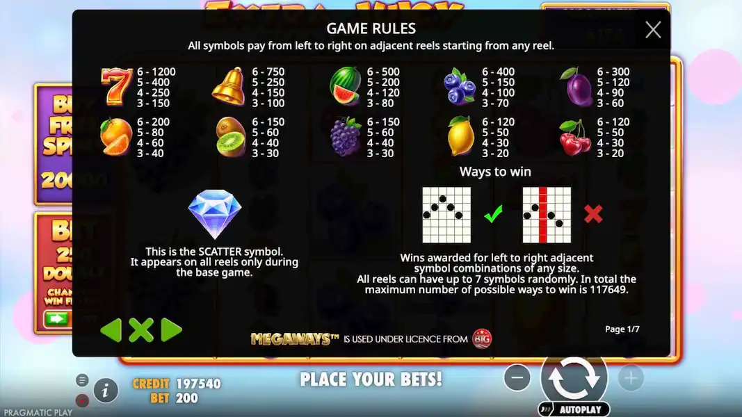 Extra Juicy Megaways Joc Liber 3