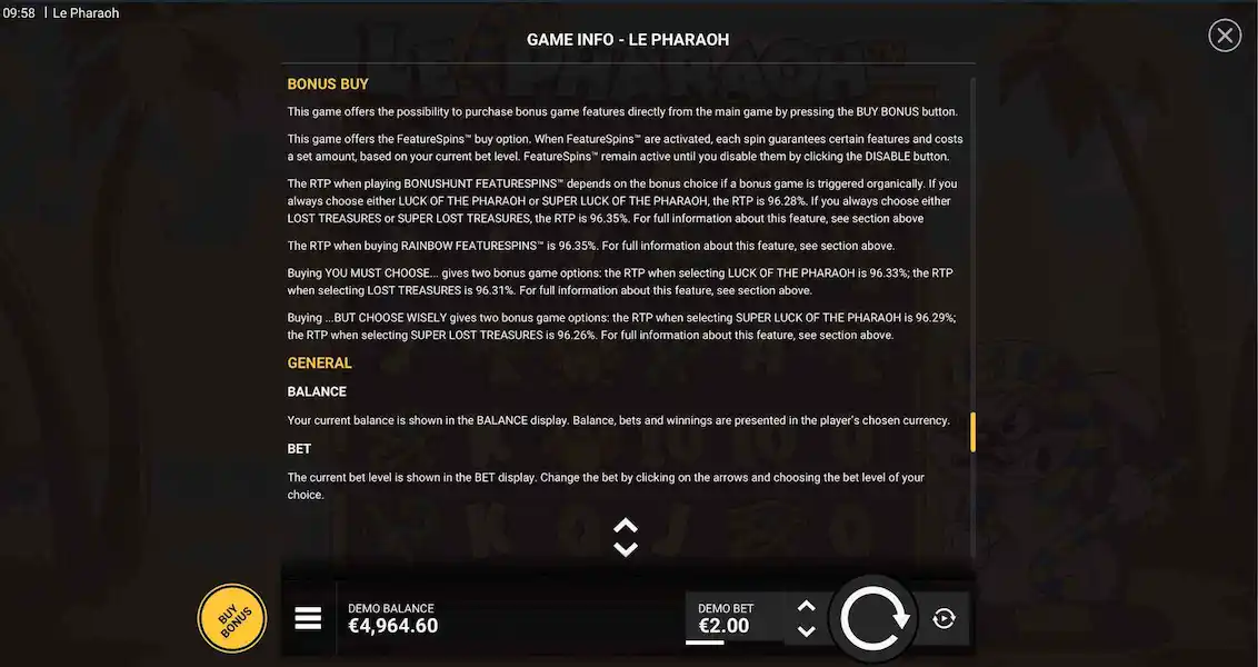 Le Pharaoh Joc Liber 3