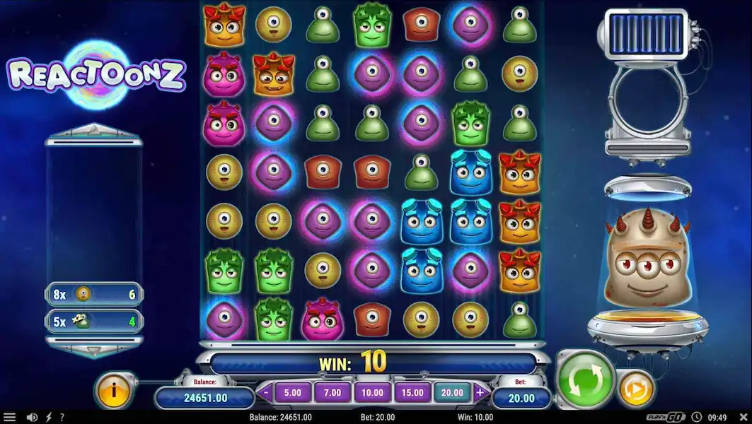 Reactoonz Joc Liber 2