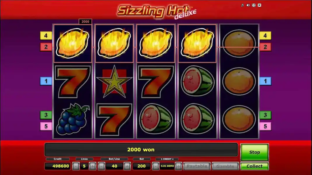 Sizzling Hot Deluxe Joc Liber 2