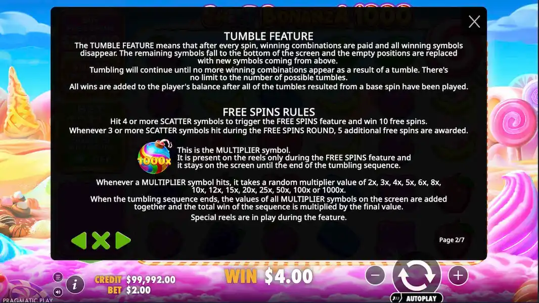 Sweet Bonanza 1000 Joc Liber 4