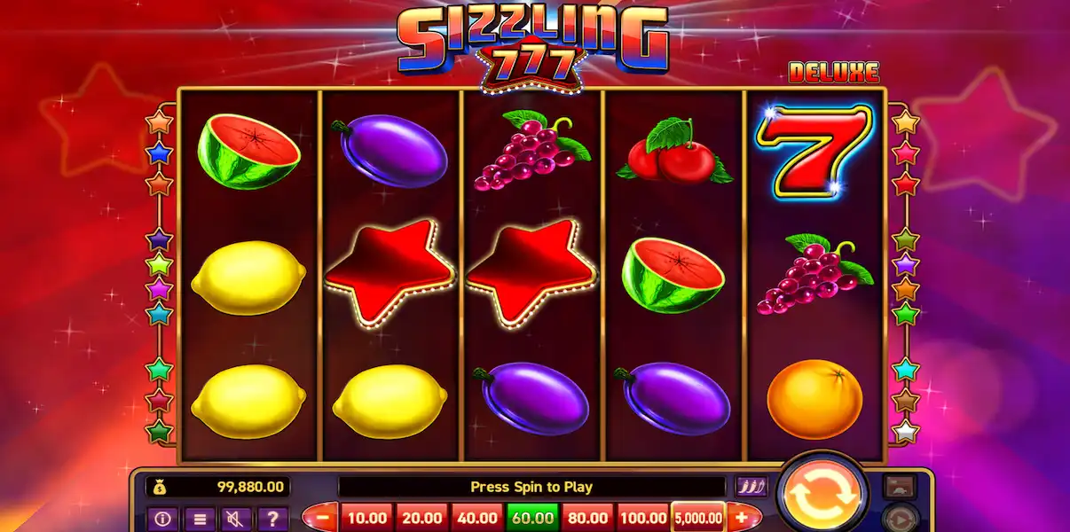 Sizzling 777 Deluxe Joc Liber 2