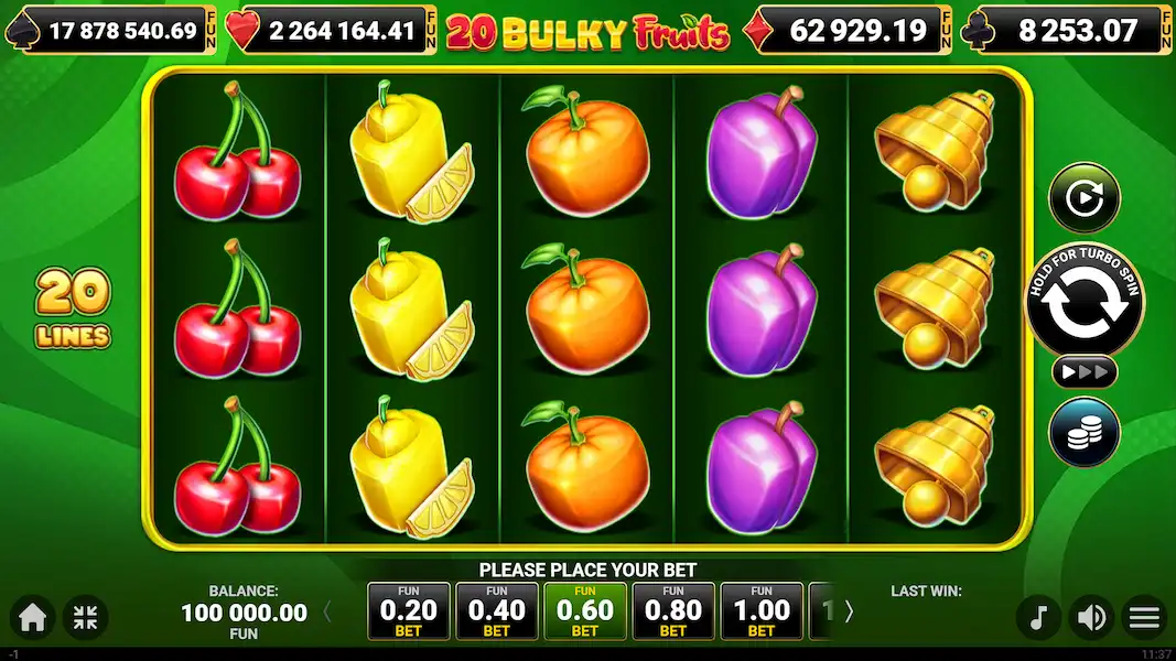 20 Bulky Fruits Joc Liber 2