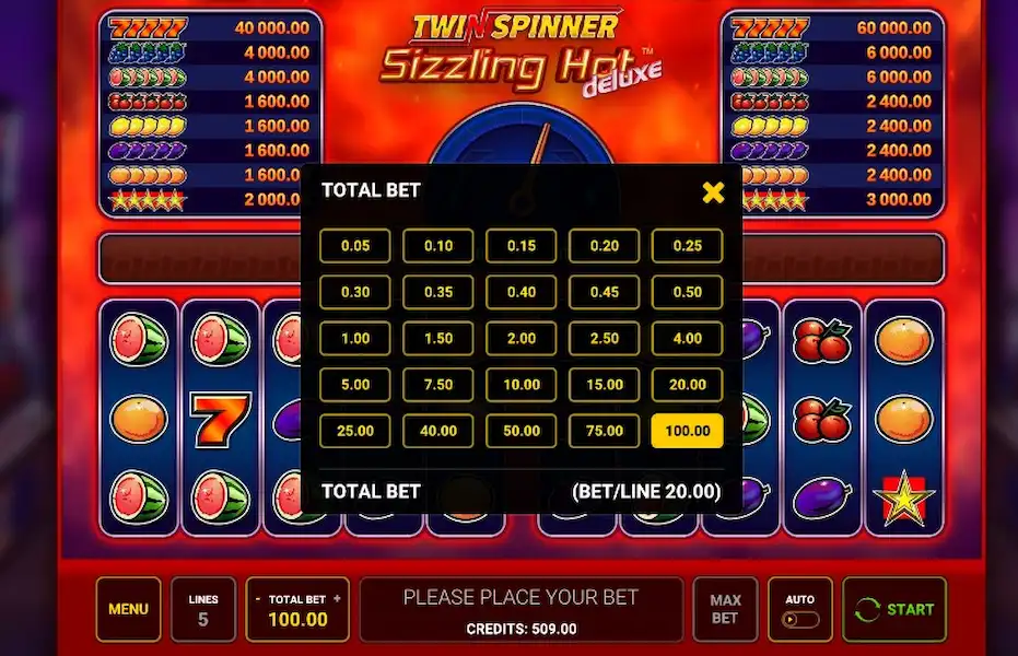 Twin Spinner Sizzling Hot Deluxe Joc Liber 5