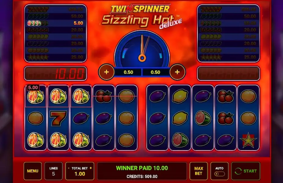 Twin Spinner Sizzling Hot Deluxe Joc Liber 2